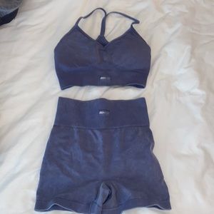 Bo + tee biker shorts set